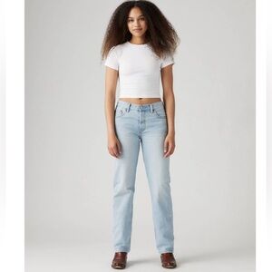 Levi’s 501 ‘90s Women’s Mid Rise Straight Leg Jeans Size 30x30‎ Light Blue Wash
